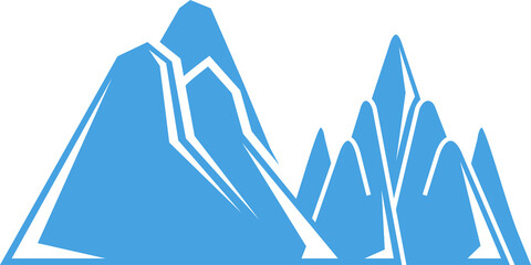 silhouette mountain range illustration