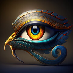 Cinematic Colorful Ancient Egyptian Mystical Eye Of Horus - Atenvalley.com