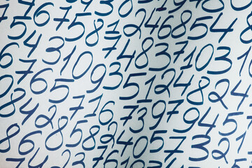 Numbers texture abstraction. Global economy crisis concept. Finance data or education concept. 