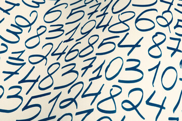Numbers texture abstraction. Global economy crisis concept. Finance data or education concept. 