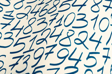 Numbers texture abstraction. Global economy crisis concept. Finance data or education concept. 