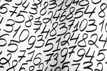 Numbers texture abstraction. Global economy crisis concept. Finance data or education concept. 