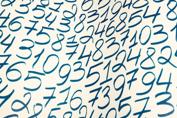Numbers texture abstraction. Global economy crisis concept. Finance data or education concept. 