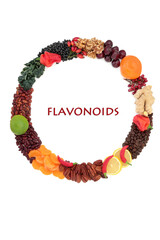Health food wreath high in nutrients of flavonoids polyphenols antioxidants anthocyanins lycopene...