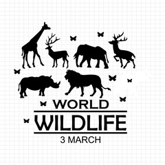 World Wildlife Day, Poster and banner, 3 March