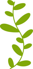 Fototapeta na wymiar leaves and branch illustration