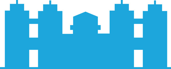 city skyscraper silhouette illustration