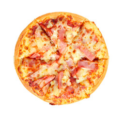 pizza isolated on white background, transparent, png