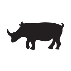 Animal silhouette icon in flat style. Animal vector illustration on white isolated background. Business concept.