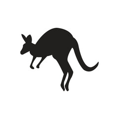 Animal silhouette icon in flat style. Animal vector illustration on white isolated background. Business concept.