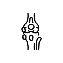 Infectious Arthritis black line icon.
