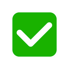 check mark button green transparant background 