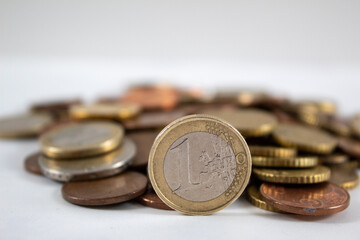 Nice background of different euros