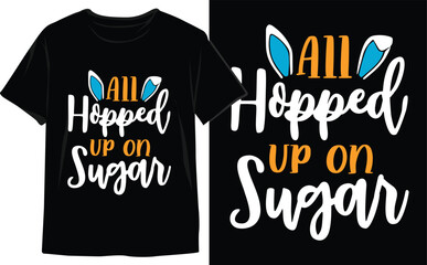 Fototapeta premium Hop into Easter with Egg-citing T-shirt Designs. Vector Graphics for the Perfect Spring Look