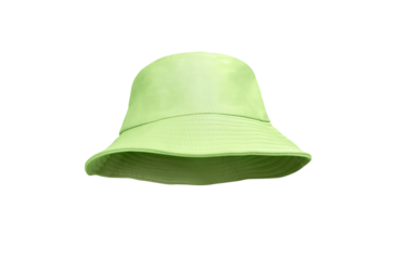 green bucket hat isolated  PNG transparent