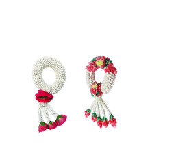 Jasmine garland , Handmade , Sign of Mother day in Thailand