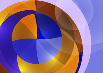 Obraz premium Colorful abstract circles, parts of a circle. Overlay circles. Fashion cover for poster, cover, banner, flyer, brochure. Vector