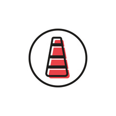Traffic cone icon