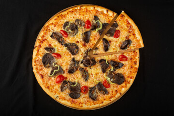 pizza on plate