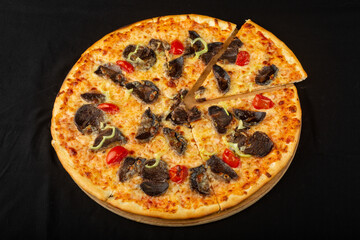 pizza on plate
