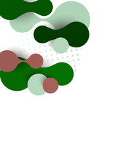 Abstract overlay shapes. Wavy shapes, flowing elements, flow lines. Trendy futuristic design for banner, flyer, poster, logo. Vector