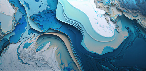 blue marble texture background design. generative AI digital illustration.