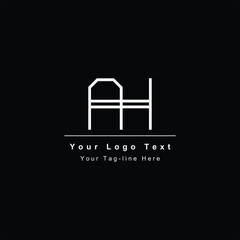 AH or HA letter logo. Unique attractive creative modern initial AH HA A H initial based letter icon logo