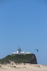 lighthouse on the shore