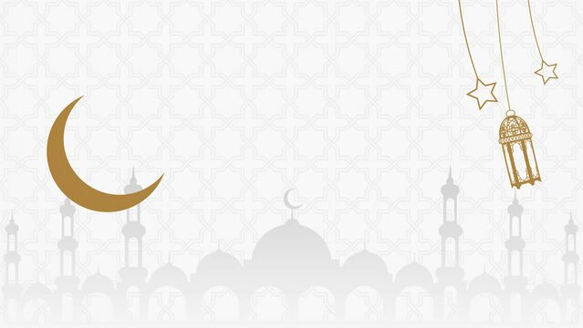 Islamic background ramadan kareem or Eid mubarak. Suitable for video introduction and use as a card for the celebration of Ramadan Kareem or eid mubarak celeation in Muslim community.