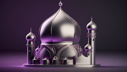 Islamic greetings ramadan kareem eid background design