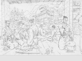 Fototapeta na wymiar Japanese tea ceremony