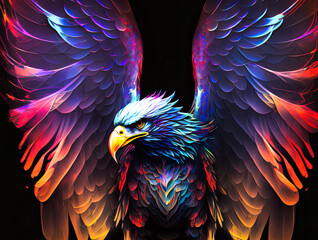 Obraz premium Adler Wappentier, ki generated