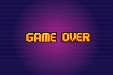 Game Over background,8 bit game,retro game, For games.
