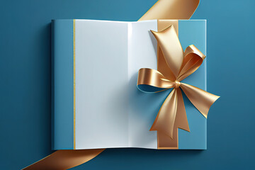 Blank gift greeting card. Generative Ai