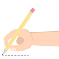 Hand Drawing Doodle Sketch Line Using Pencil