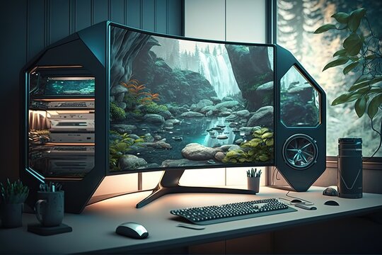 Futuristic desk sales