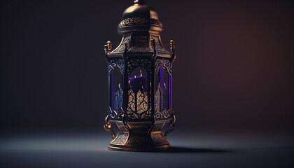 Magical Lantern islamic greetings background design