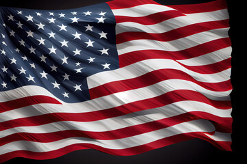 US American flag. For USA Memorial day. Generative Ai