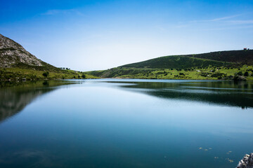 Fototapeta na wymiar Lake Enol in Picos de Europa, Asturias, Spain