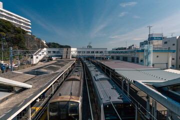Fototapeta premium 逗子駅列車