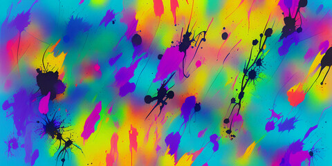 Fototapeta na wymiar ink splatters, background for textures, abstract acrylic background, spray paint, vibrant