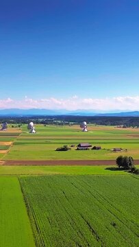 Raisting Earth Station, Germany, vertical short video, technology