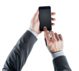 Businessman using a smart phone