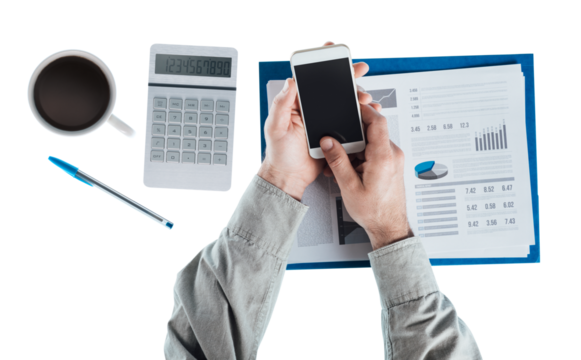 Businessman using a smart phone