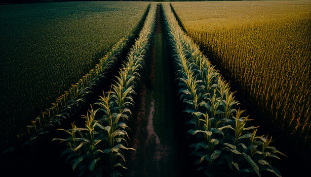 Agro Planta&ccedil;&atilde;o Fazenda Milho IA Generativa
