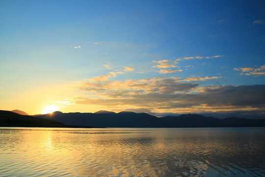 Evening time next to Loch Eil, Scotland