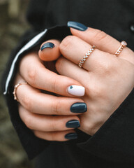 close up of a woman's hand