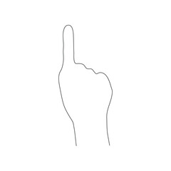Obraz premium hand icon pointing