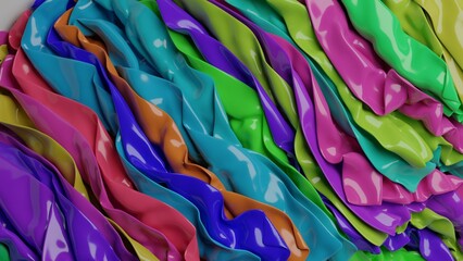 background of fabric colors 3d