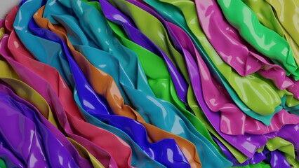 background of fabric colors 3d